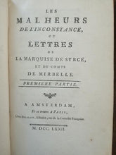 Charger l'image dans la galerie, Les Malheurs De L'Inconstance, Ou Lettres De La Marquise De Circé, Et Du Comte De Mirbelle, Vol II. - DORAT (M)