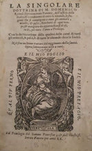 Charger l'image dans la galerie, Livre La singolare dottrina - ROMOLI (Domenico)