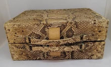 Charger l&#39;image dans la galerie, Charmante petite valise vintage en python
