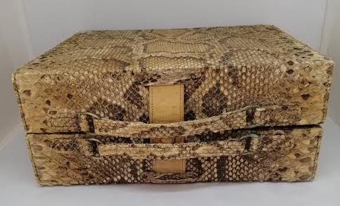 Charmante petite valise vintage en python