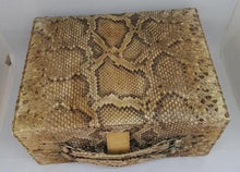 Charger l&#39;image dans la galerie, Charmante petite valise vintage en python
