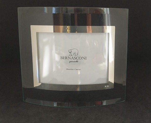 Cadre portrait Bernasconi gioielli en verre et argent