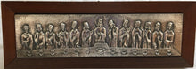 Charger l&#39;image dans la galerie, Bas-relief représentant la Dernière cène, en argent 925, de l&#39;artiste Ottaviani

