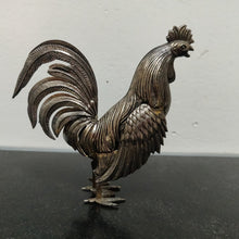 Charger l&#39;image dans la galerie, Coq Art déco en métal argenté
