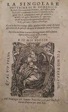 Charger l&#39;image dans la galerie, Livre La singolare dottrina - ROMOLI (Domenico)
