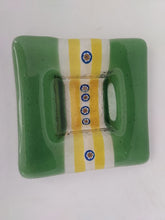 Charger l&#39;image dans la galerie, Petite assiette carrée en verre de Murano
