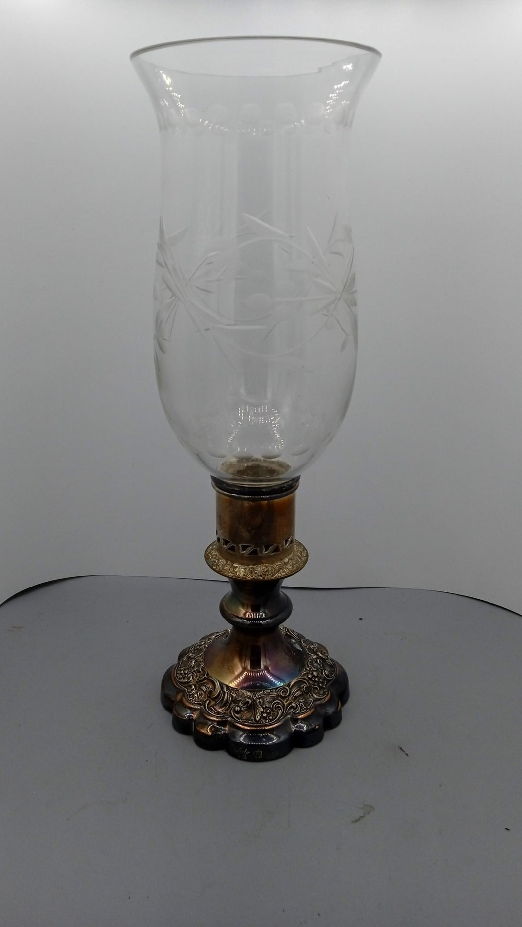 Lampe tempête, silver plated art déco. XX siècle