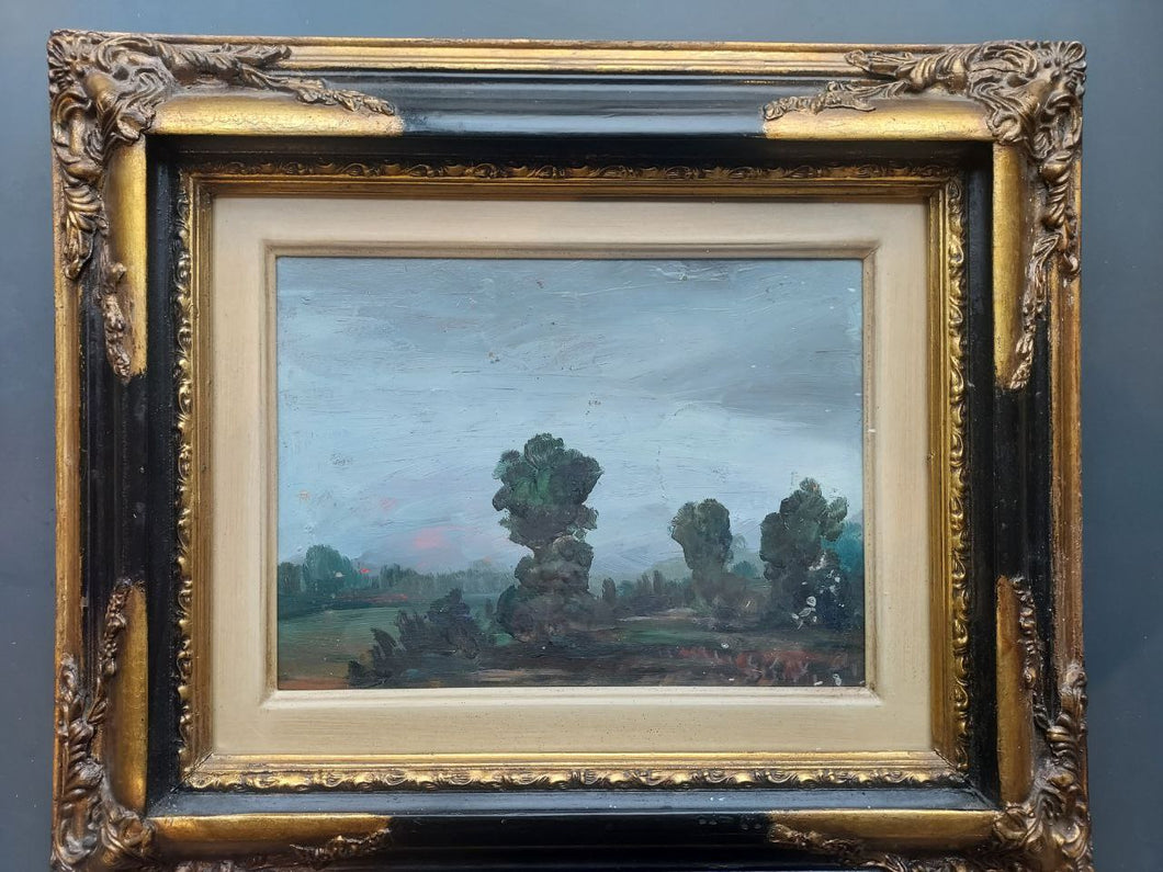 Peinture à l'huile sur planche de bois