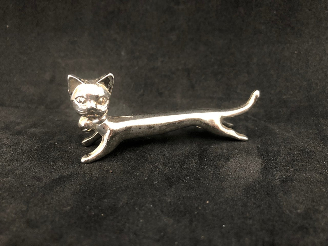 Statuette pose-couteau chat